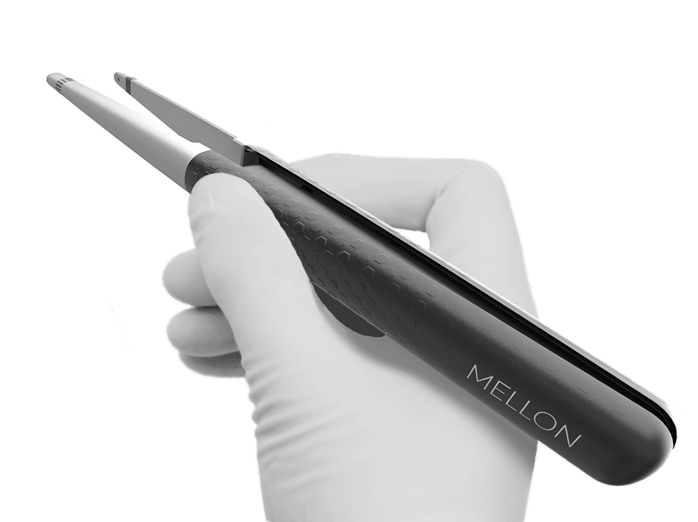 Mellon switch product picture with hand